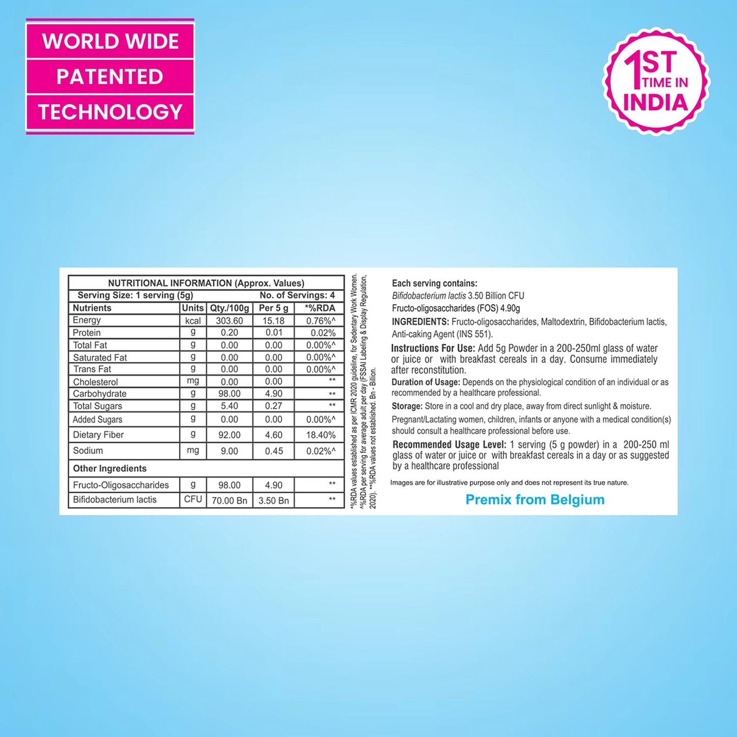 Intebact Probiotic Sachets for Gut Health