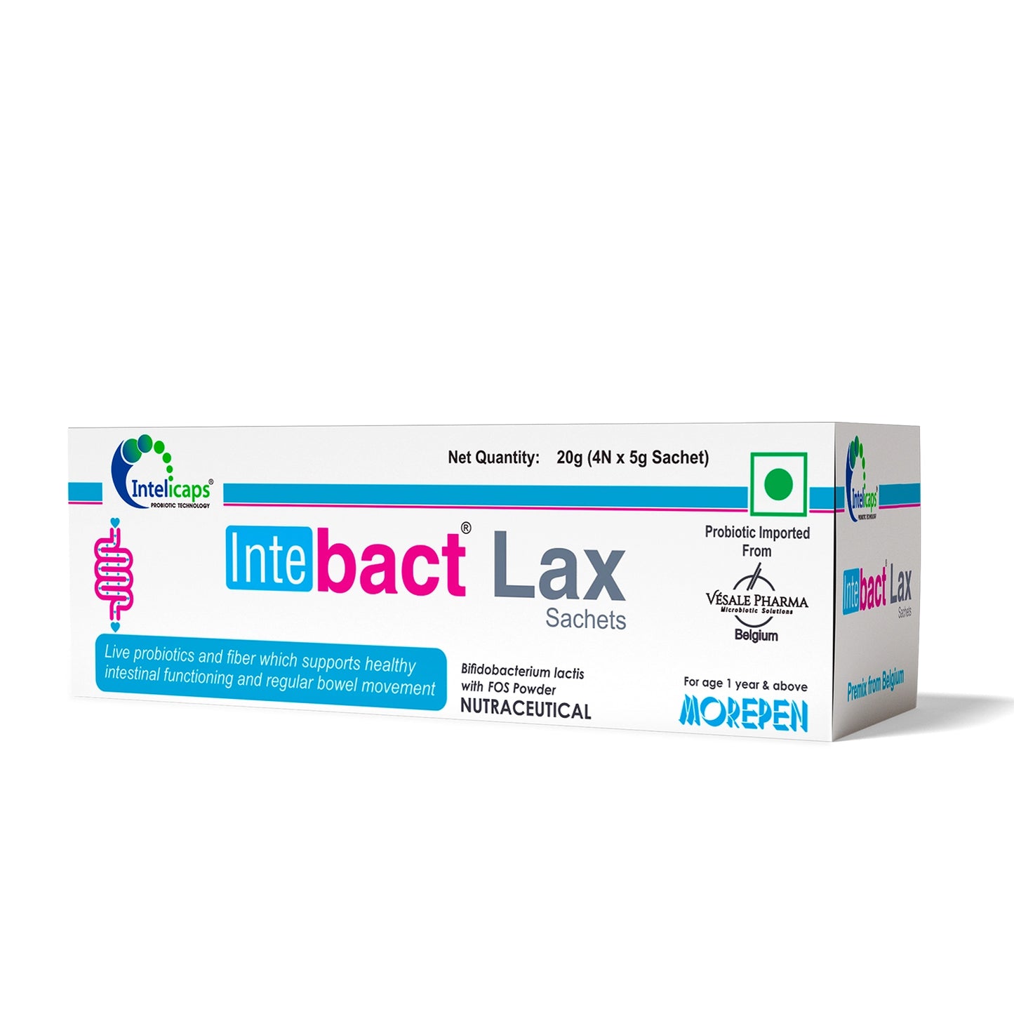 Intebact Probiotic Laxative 12 Sachets for Constipation Relief
