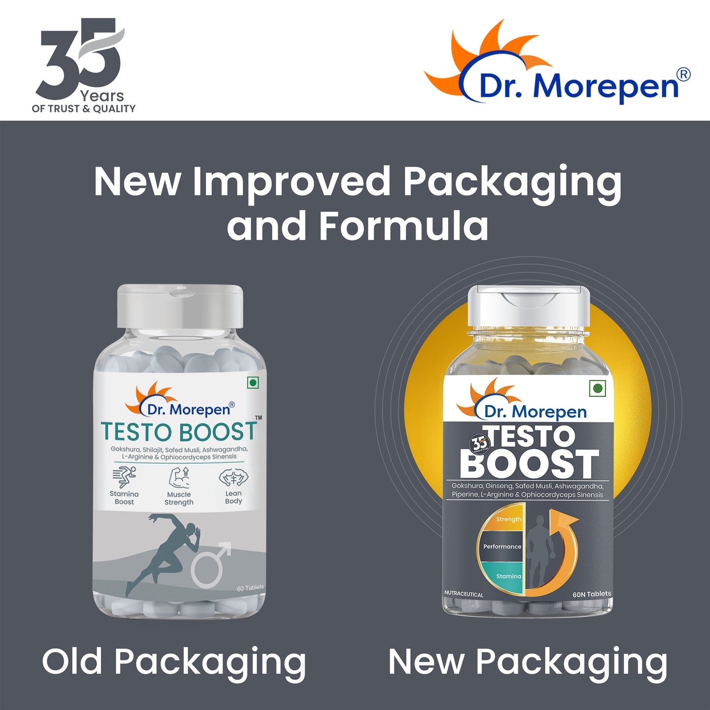 Testo Boost & Shilajit Capsules - Maintains testosterone levels/Strength & Stamina Booster