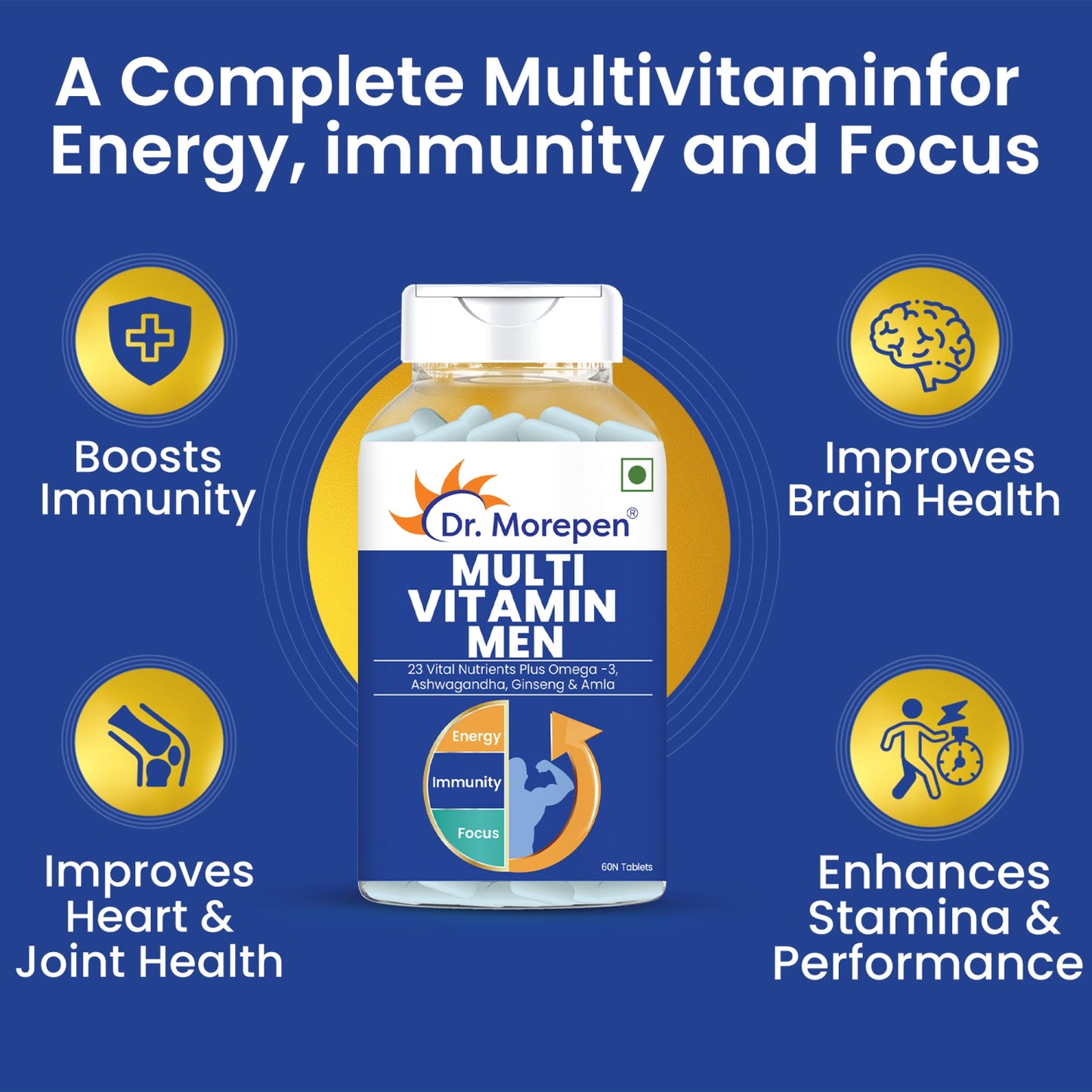 Gokshura and Multivitamin Men- Improves Desire and Drive/Boost Immunity