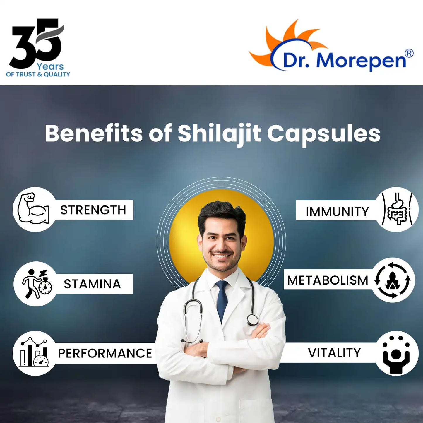 Testo Boost & Shilajit Capsules - Maintains testosterone levels/Strength & Stamina Booster