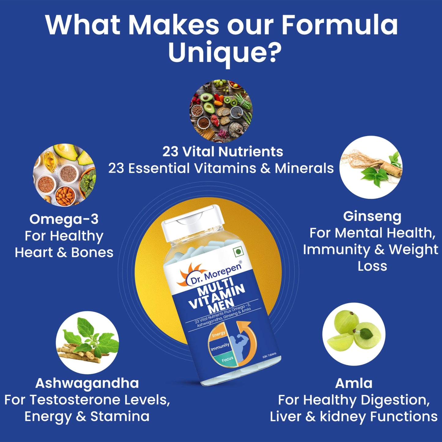 Gokshura and Multivitamin Men- Improves Desire and Drive/Boost Immunity