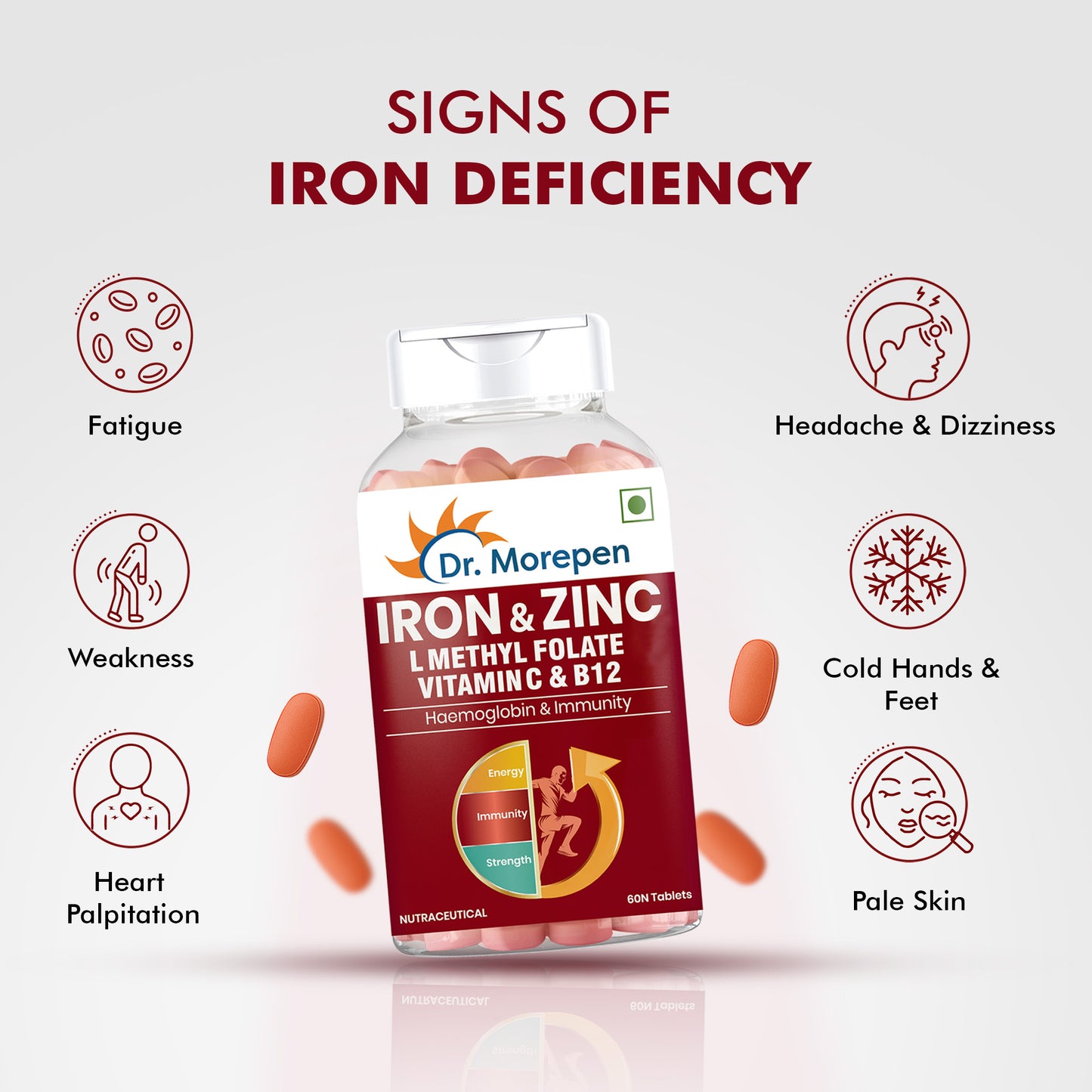 Iron & Zinc - 60 Veg Tablets