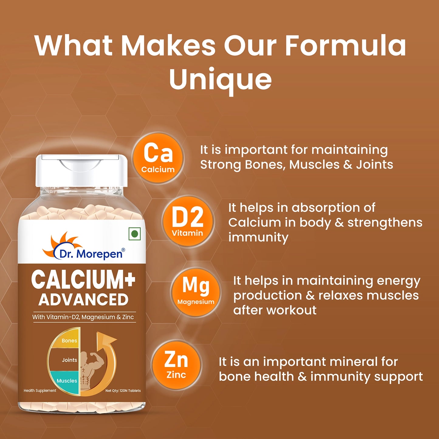 Calcium+ Advanced - 120 Veg Tablets