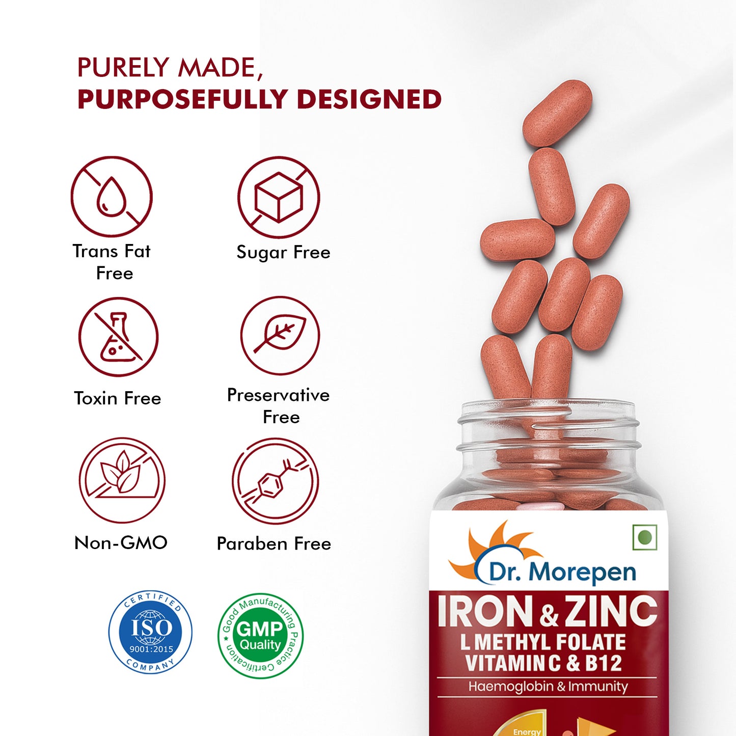 Iron & Zinc - 60 Veg Tablets