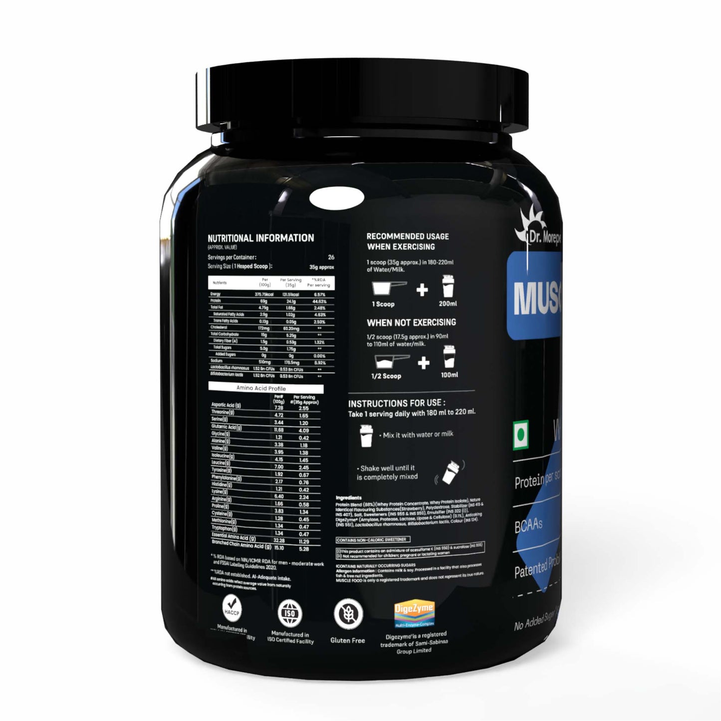 Whey Protein Strawberry (907g)