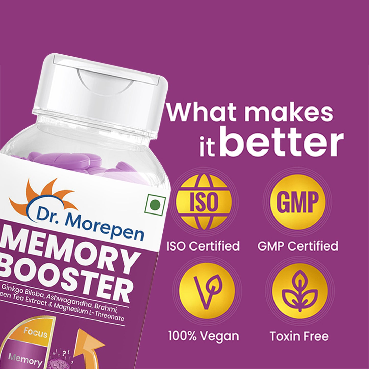 Memory Booster - 60 Veg Tablets