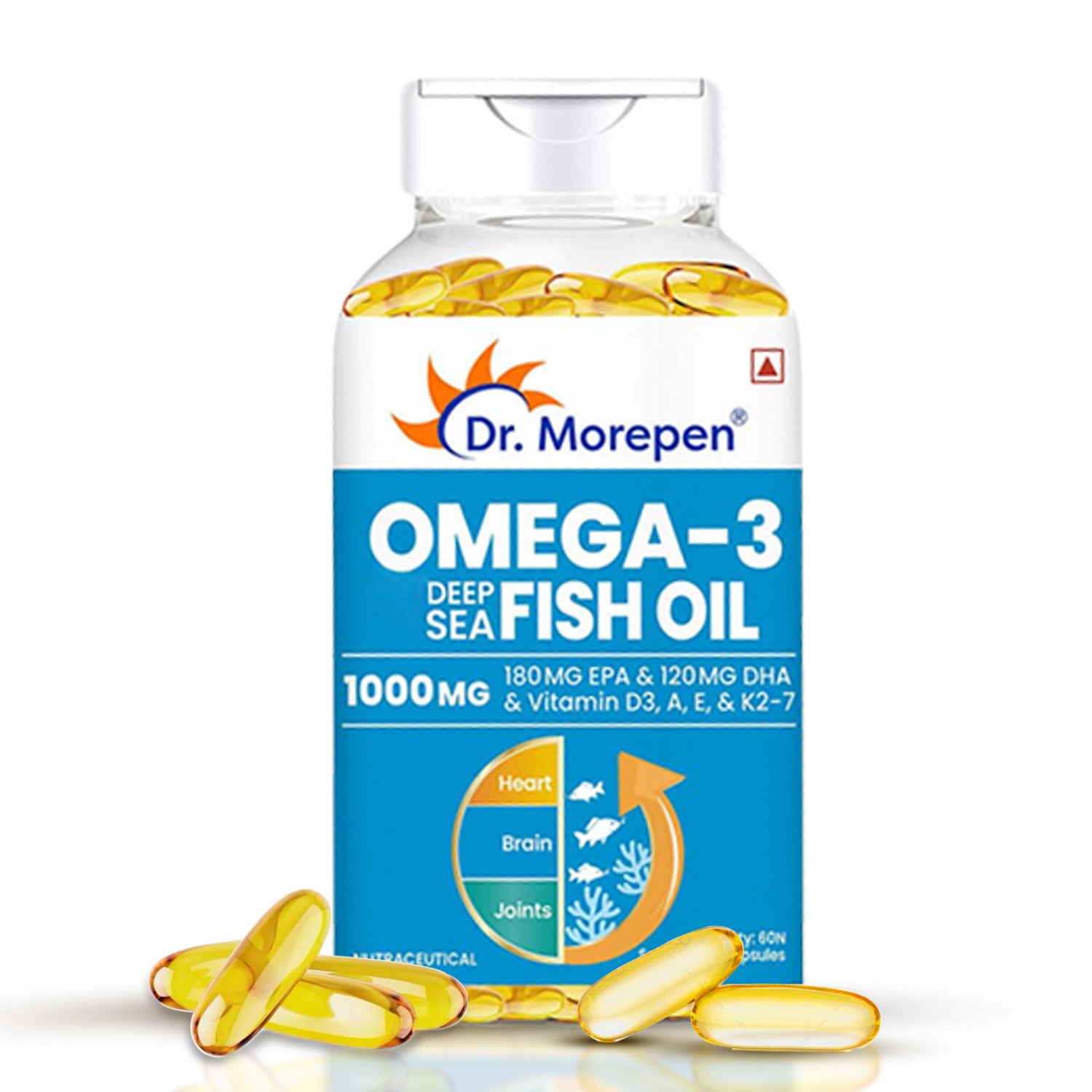 Morepen Omega-3 Supplement 1000mg Fish Oil for Vitality – Dr