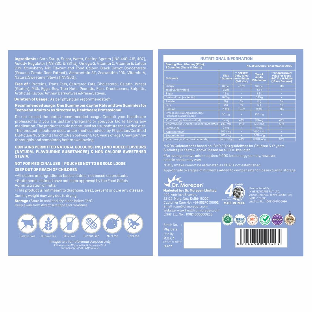 VISION GUMMIES - 60 Days Pack