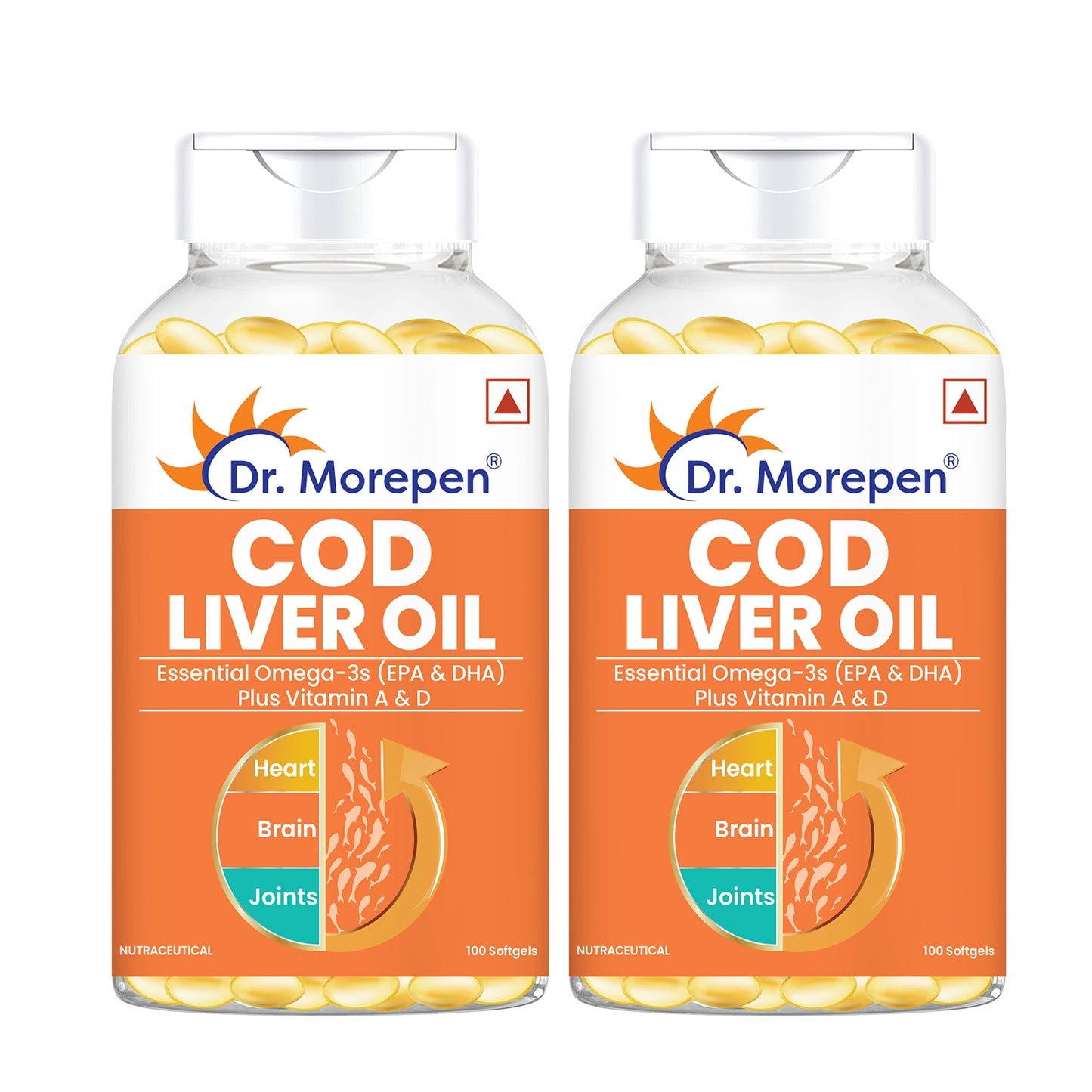 COD Liver Oil - 100 Softgel Capsules Pack of 2