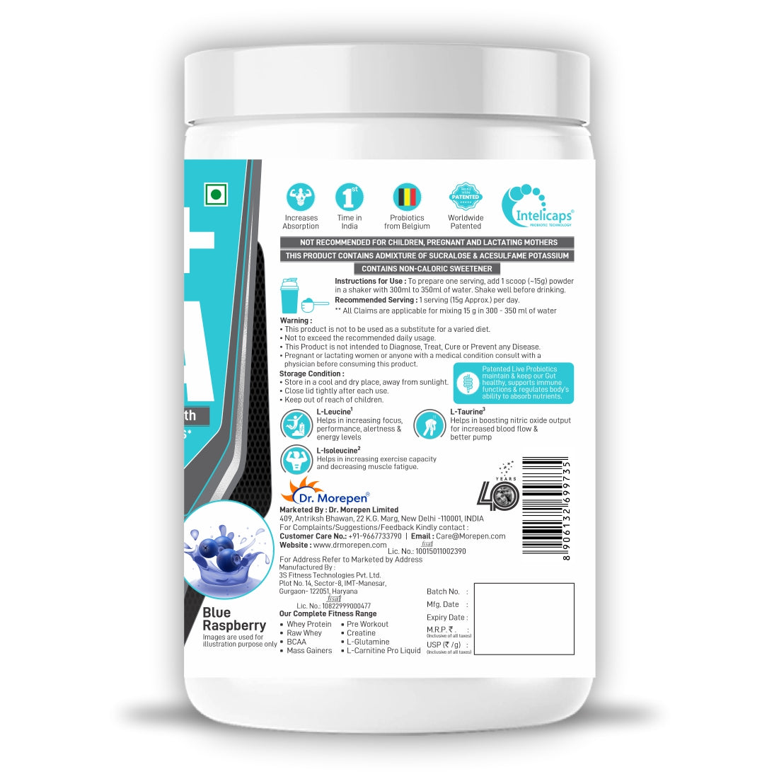 EAA+BCAA Blue Raspberry