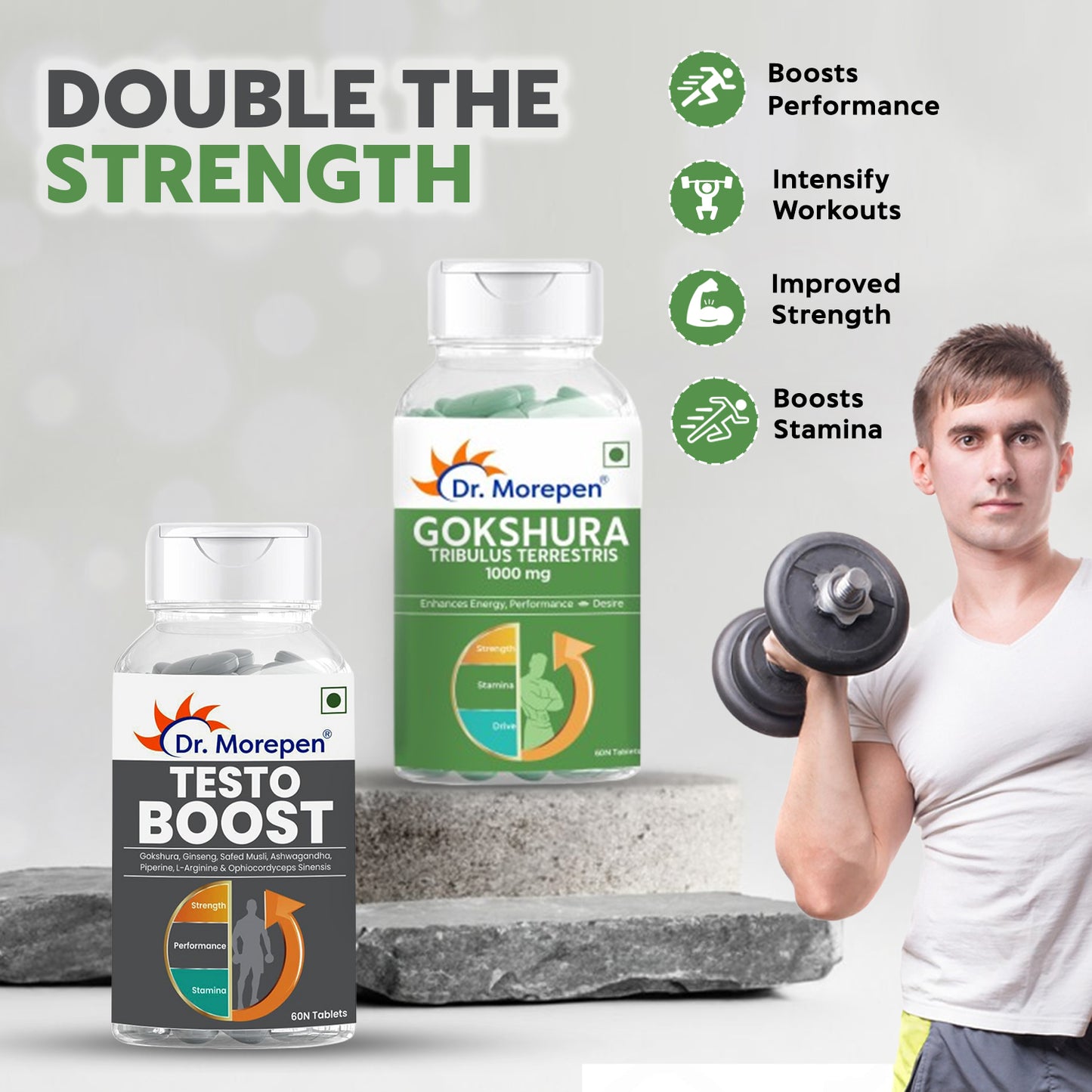 Gokshura & Testo Boost -Performance Combo Pack