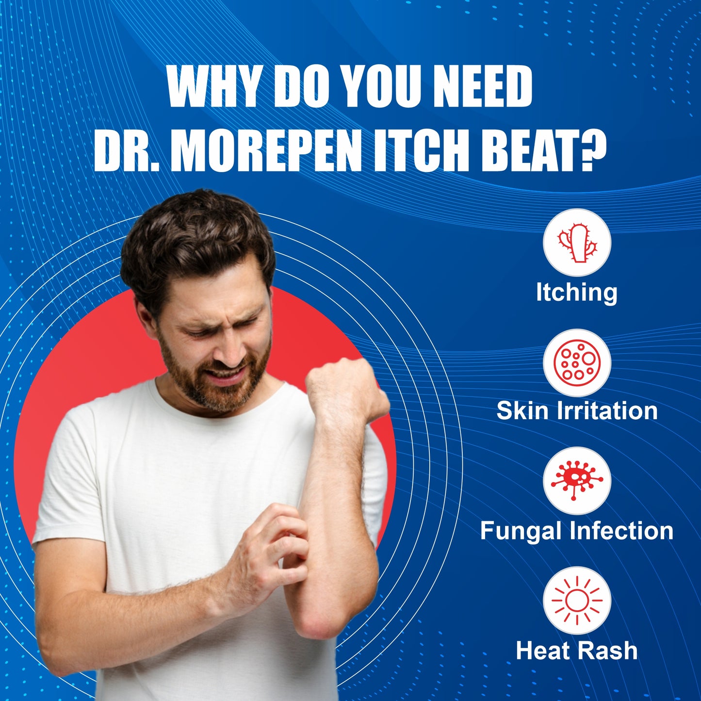 DR. MOREPEN Antifungal Dusting Itch Powder for Prickly Heat, Fungal Infection, Skin Irritation and Itching (Pack of 4)