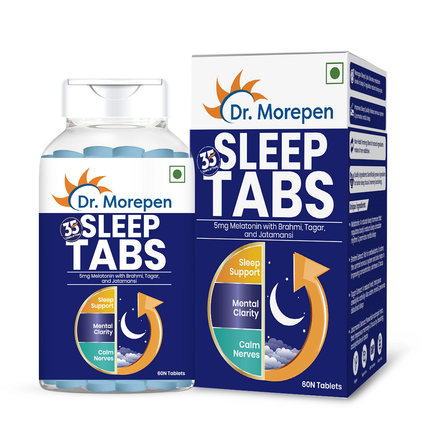 Sleep Tablets For Men & Women (60 Tablets) - For Stress Free Sleep & Calmness
