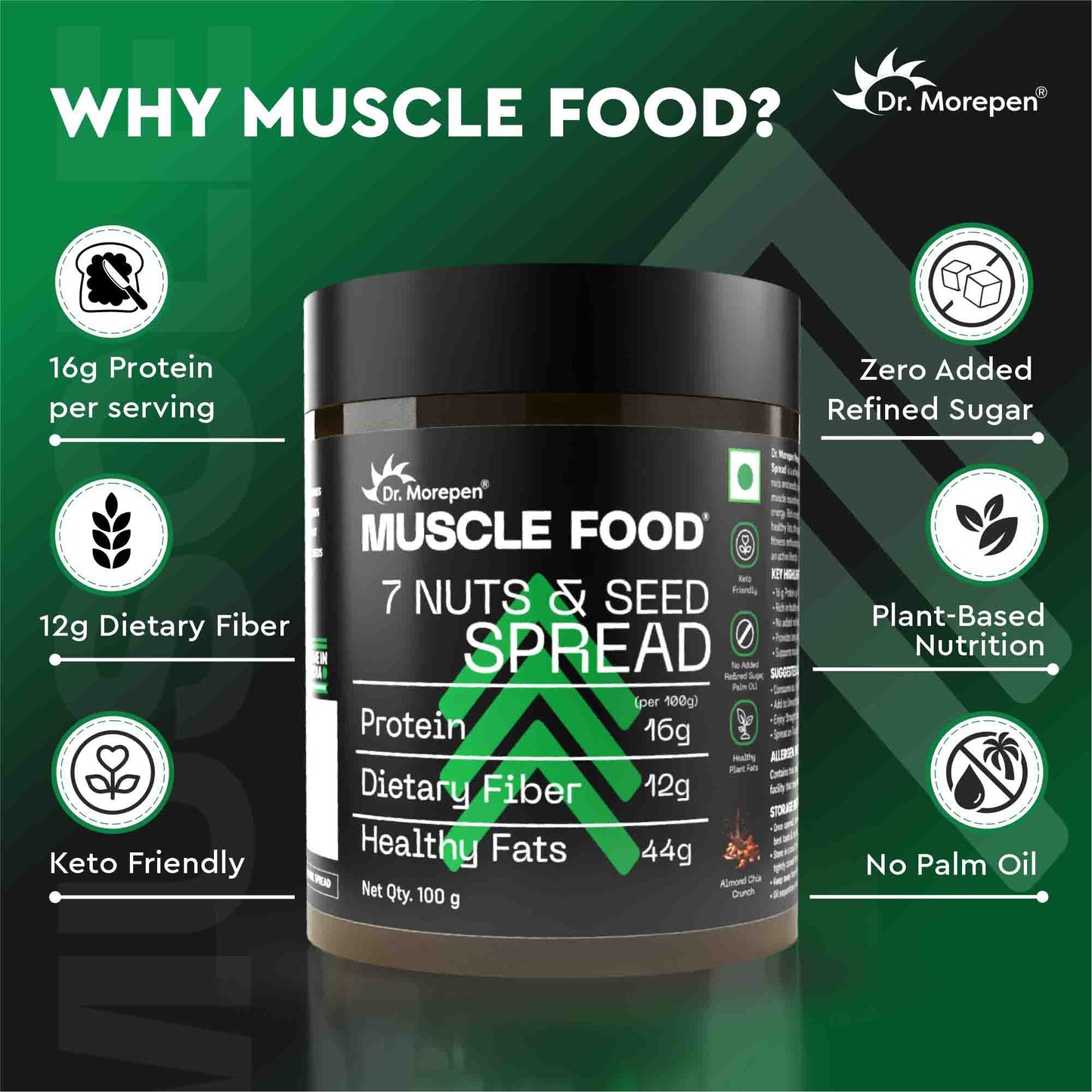 Muscle Food 7 Nut & Seed Spread Pack of 2