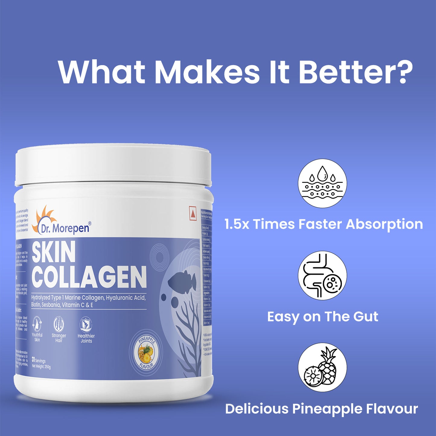 Skin Collagen-Hydrolyzed  Type 1 Marine Collagen