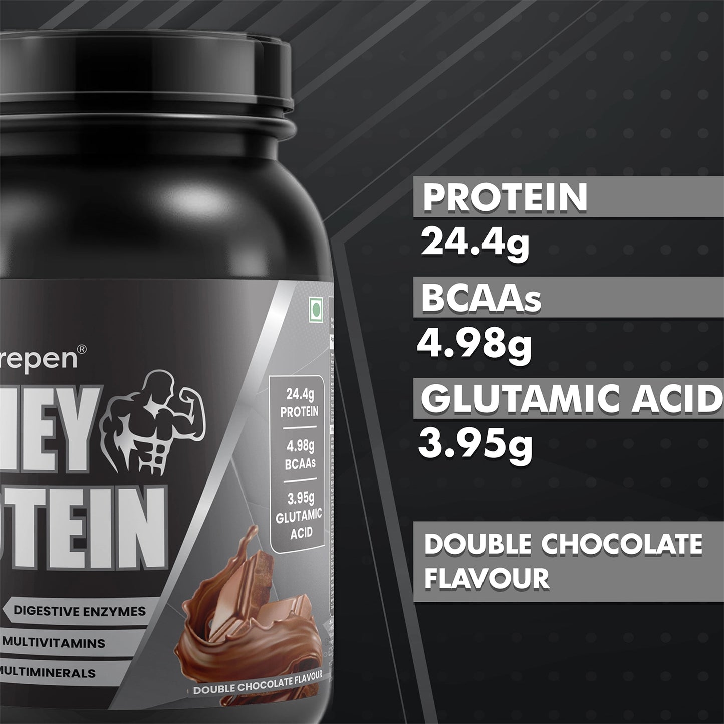 Dr. Morepen 100% Whey Protein (1 Kg)