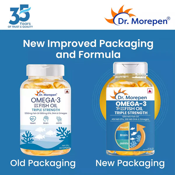 Omega-3 Deep Sea Fish Oil Triple Strength Pack of 2
