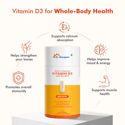Triple Complex Vitamin D3 with K2+B12