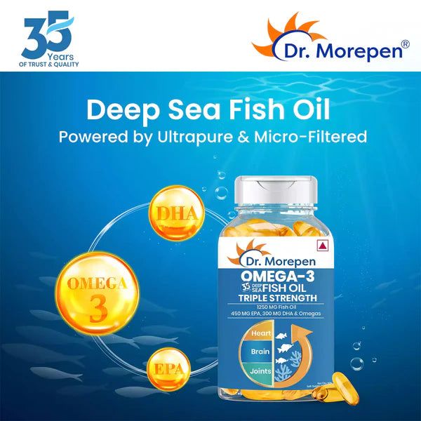 Triple Strength Fish Oil (120 ct) – For Brain, Eye, Heart Health