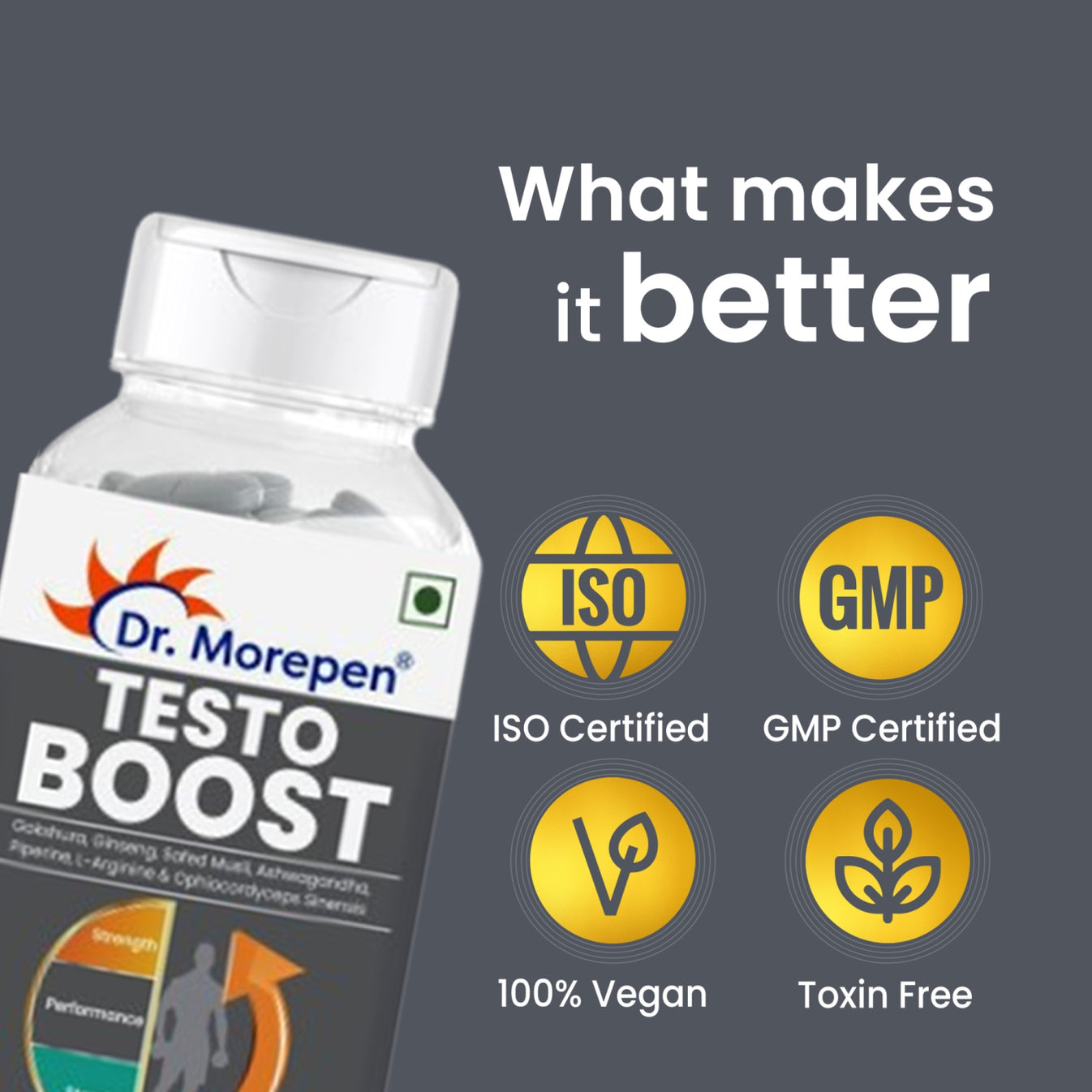 Dr. Morepen Testo Boost – Best for Strength – Dr Morepen