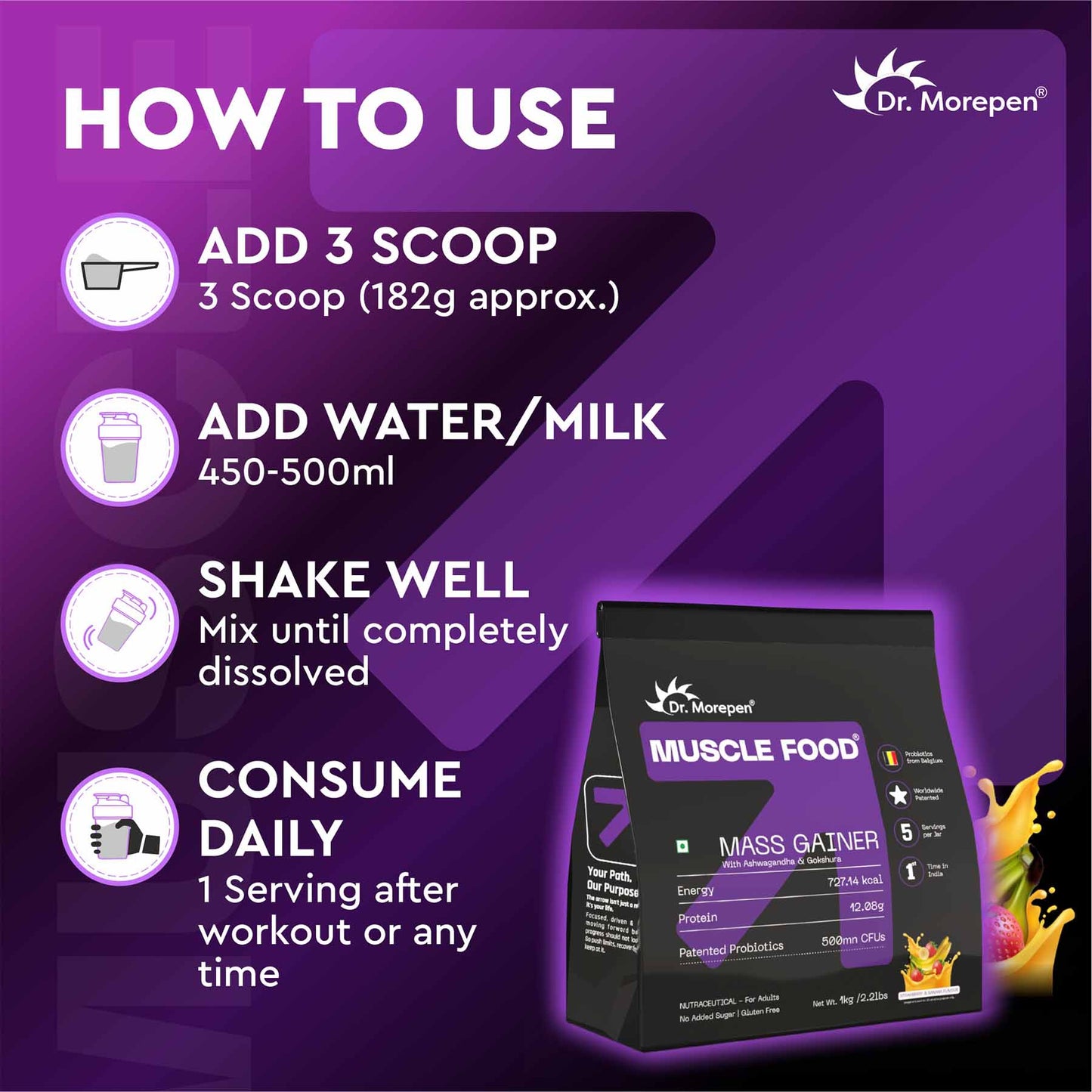 Mass Gainer Strawberry & Banana