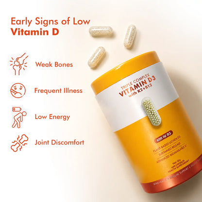 Triple Complex Vitamin D3 with K2+B12