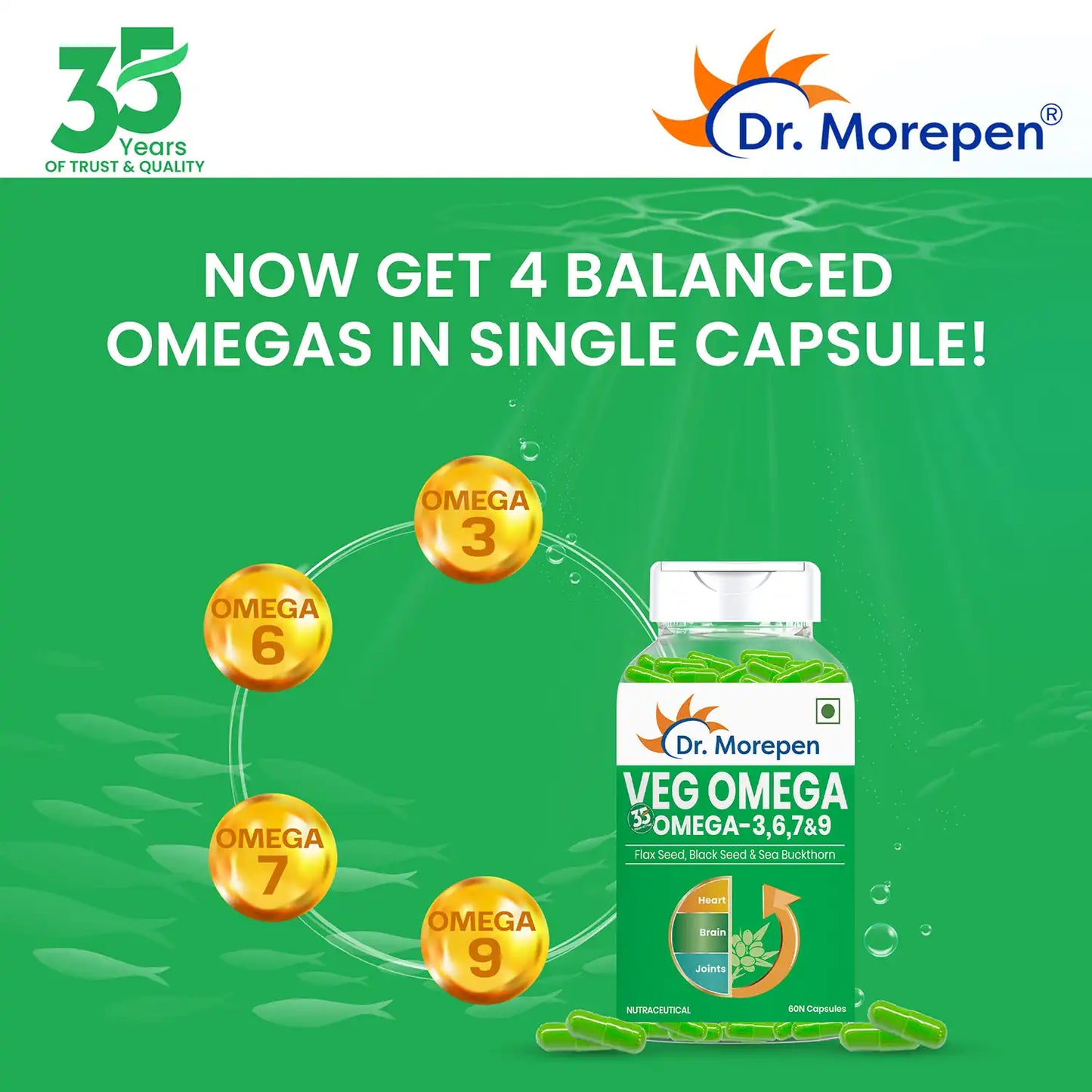 Omega-3-6-7-9 Vegetarian Capsules (60 capsules)