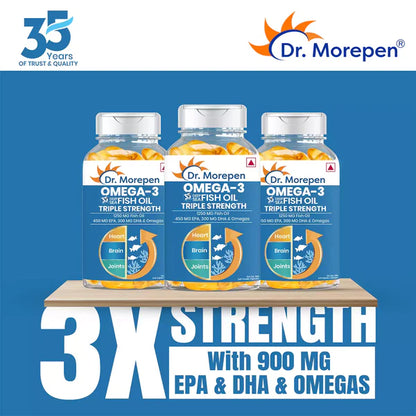 Omega-3 Deep Sea Fish Oil Triple Strength Pack of 2