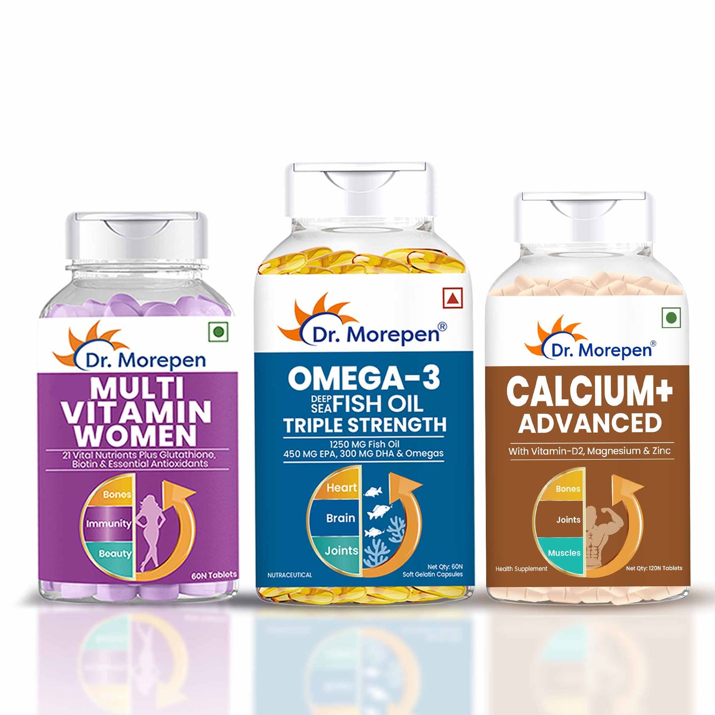 Omega-3 1250mg Triple Strength + Calcium+ Advanced
