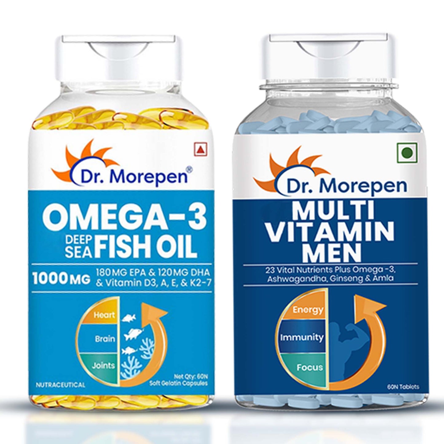 Omega-3 1000mg Deep Sea Fish Oil - 60 Softgel Capsules