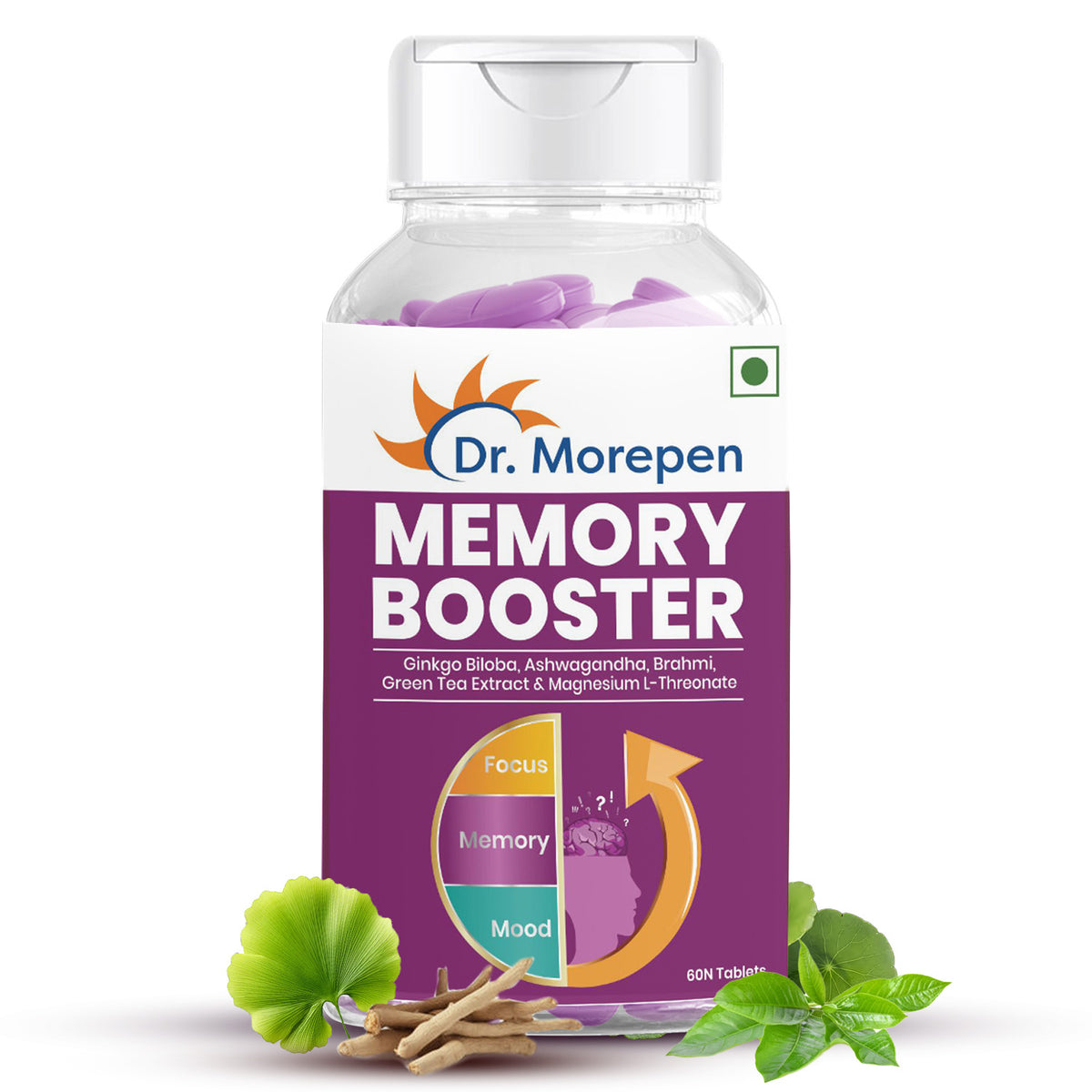 Dr. Morepen Memory Booster Tablets | With Brahmi, Ashwagandha ...