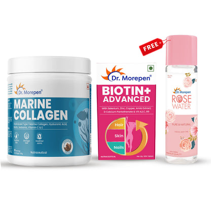 Biotin l Marine Collagen ( Free Rose Water Spray 100ml )