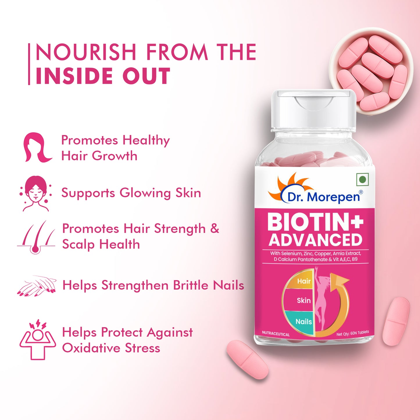Biotin+ Advanced - 60 Veg Tablets