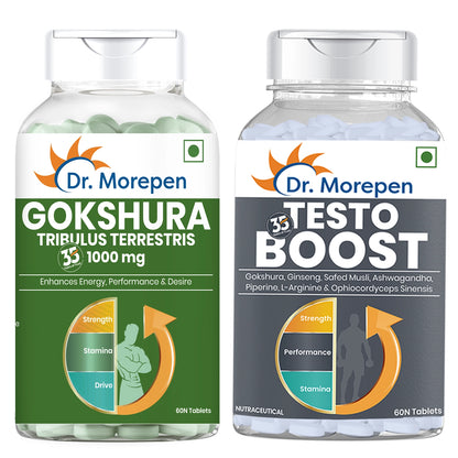 Gokshura & Testo Boost -Performance Combo Pack