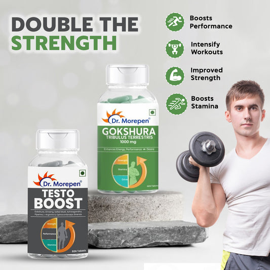 Gokshura & Testo Boost -Performance Combo Pack