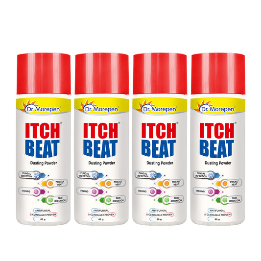 DR. MOREPEN Antifungal Dusting Itch Powder for Prickly Heat, Fungal Infection, Skin Irritation and Itching (Pack of 4)