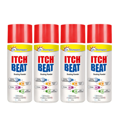 DR. MOREPEN Antifungal Dusting Itch Powder for Prickly Heat, Fungal Infection, Skin Irritation and Itching (Pack of 4)