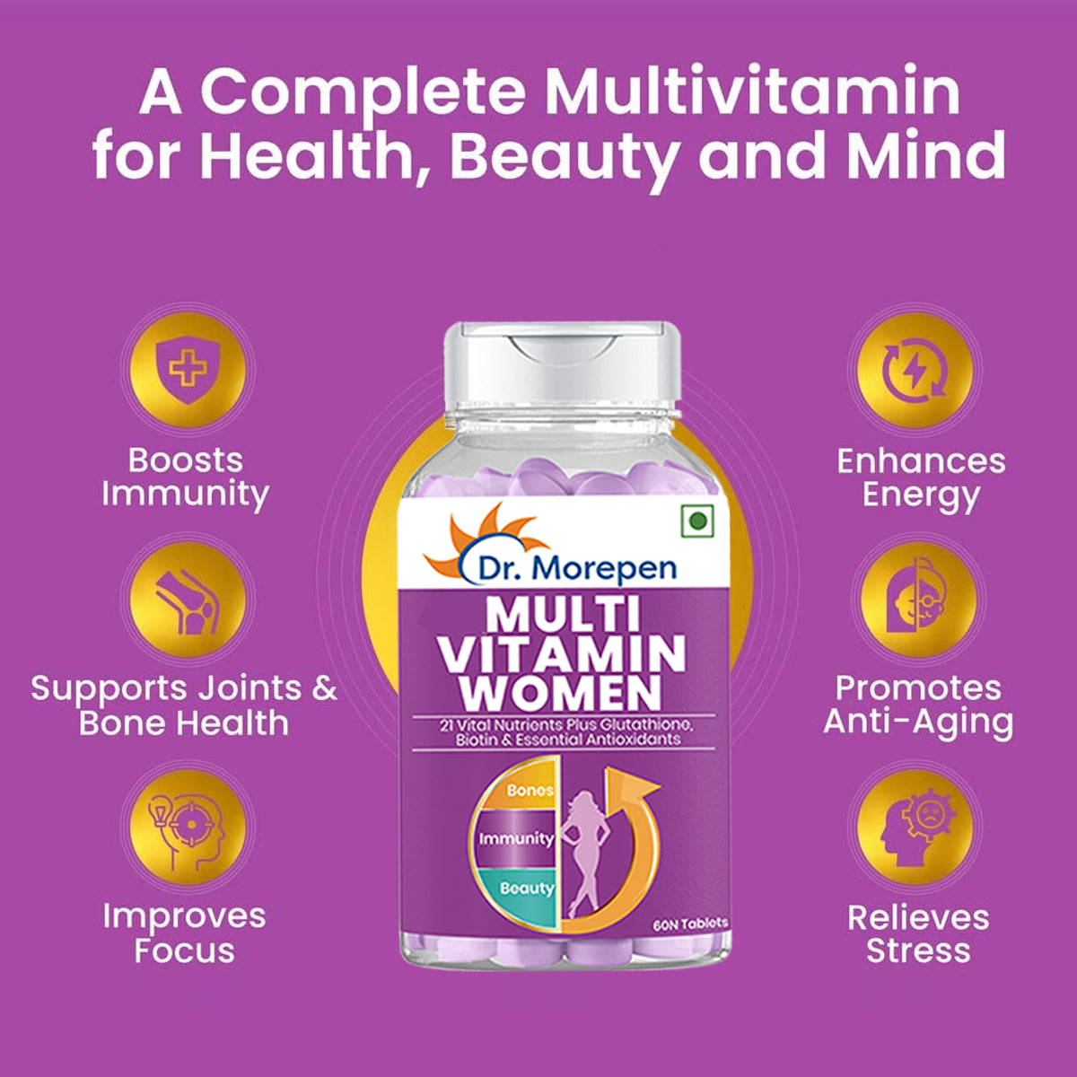 IRON & ZINC + Multivitamin Women Tab