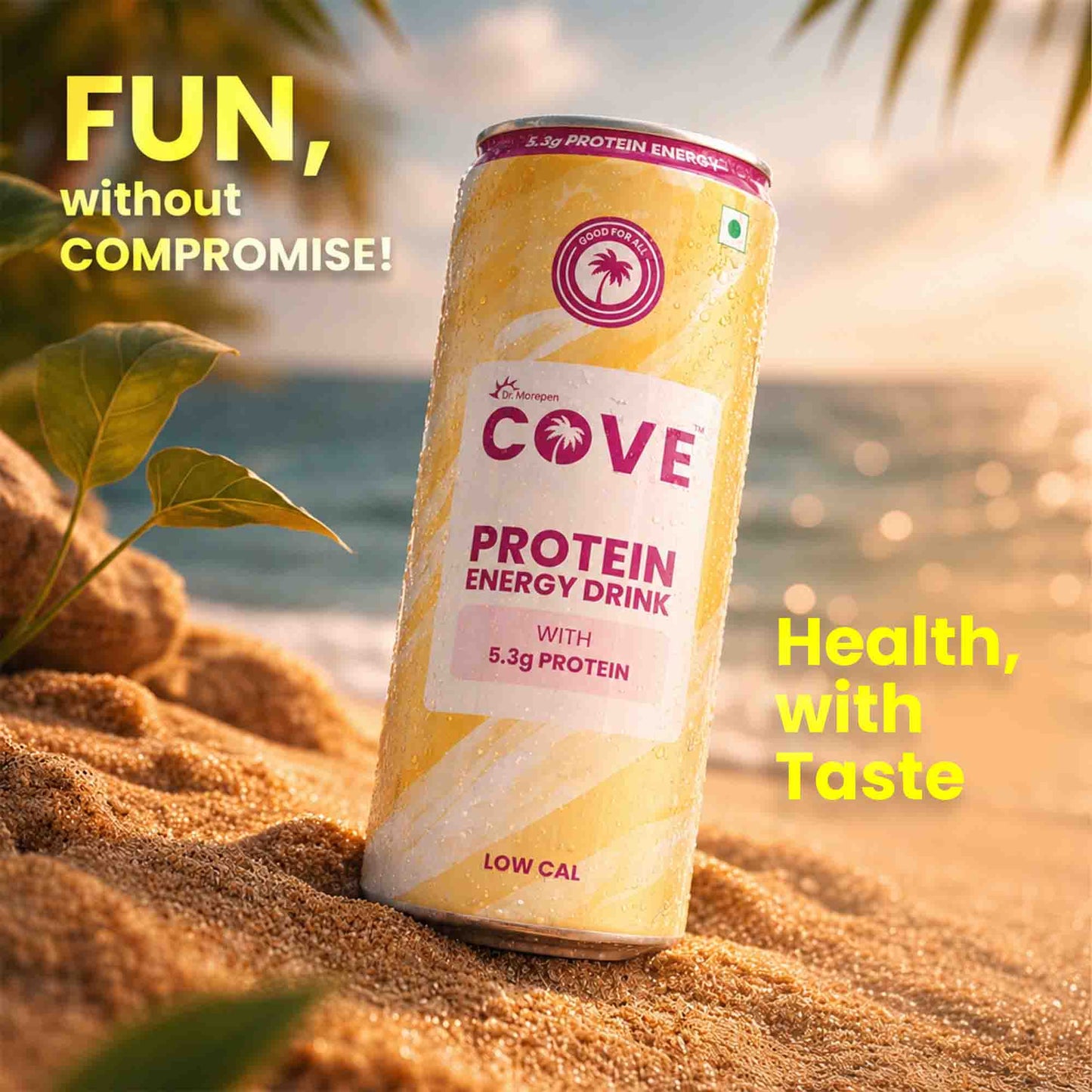 Cove Protein Energy Drink with 5.3g Protein (Pack of 3)