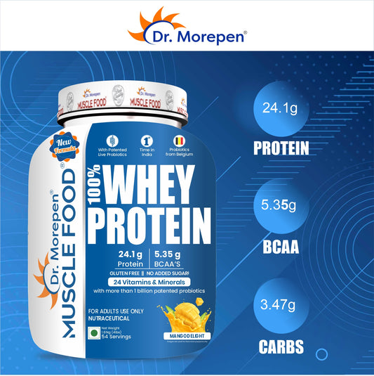 MUSCLE FOOD WHEY PROTEIN 1.81KG (MANGO DELIGHT)