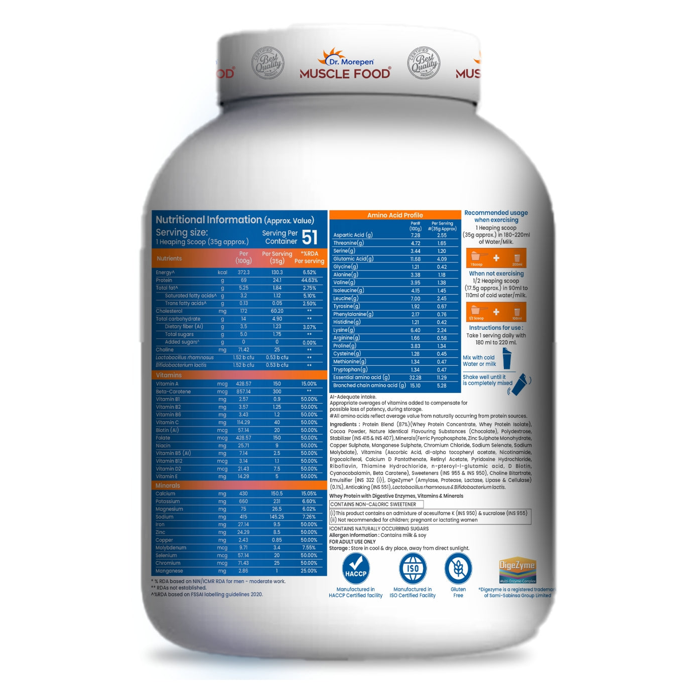 MUSCLE FOOD WHEY PROTEIN 1.81KG (CHOCOLATE MARVEL)