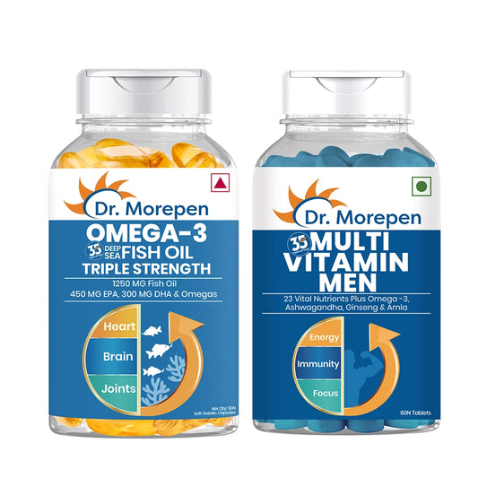 Multivitamin Men & Omega 3 Triple Strength - Health Booster