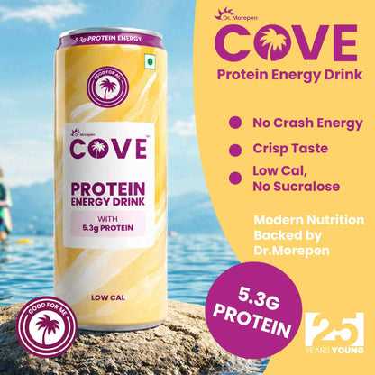Cove Protein Energy Drink with 5.3g Protein (Pack of 3)